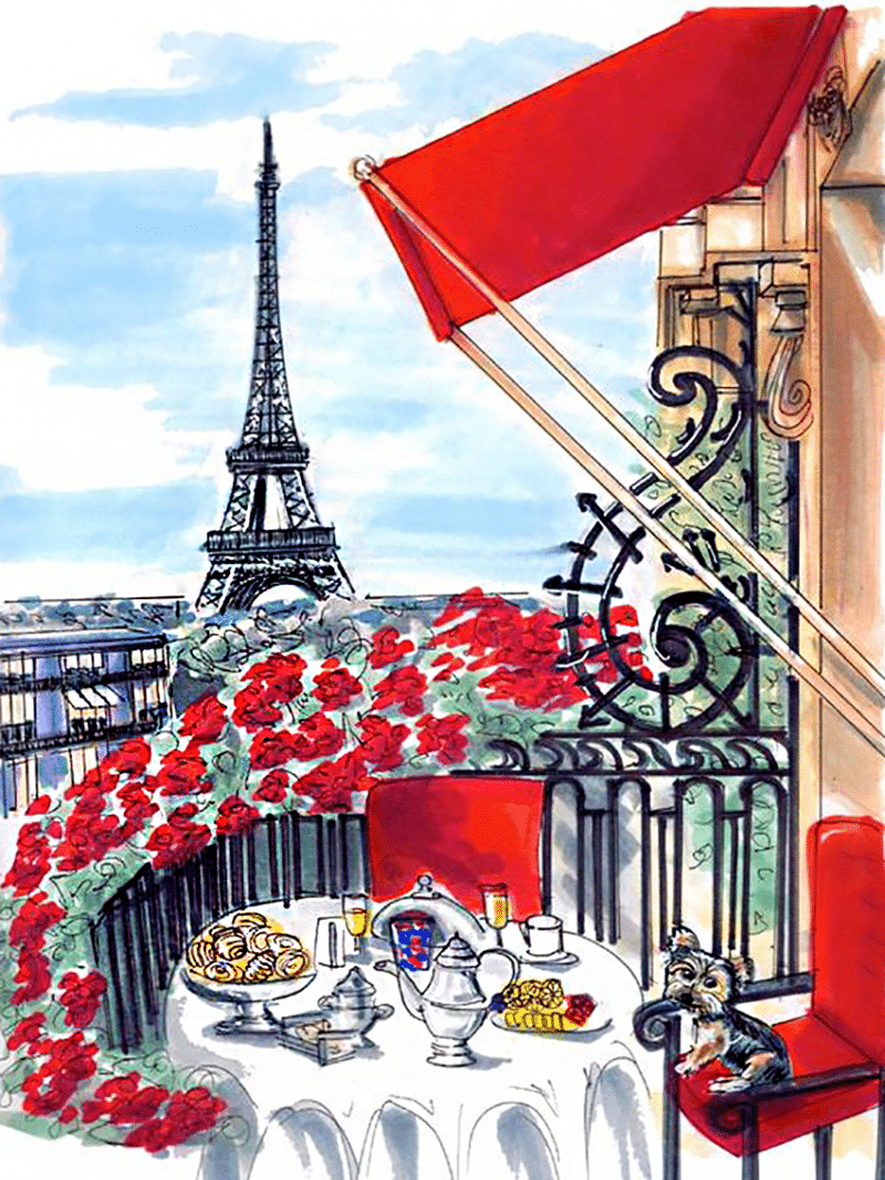 balkon in paris (mg 574) gobelin stickbild stickpackung