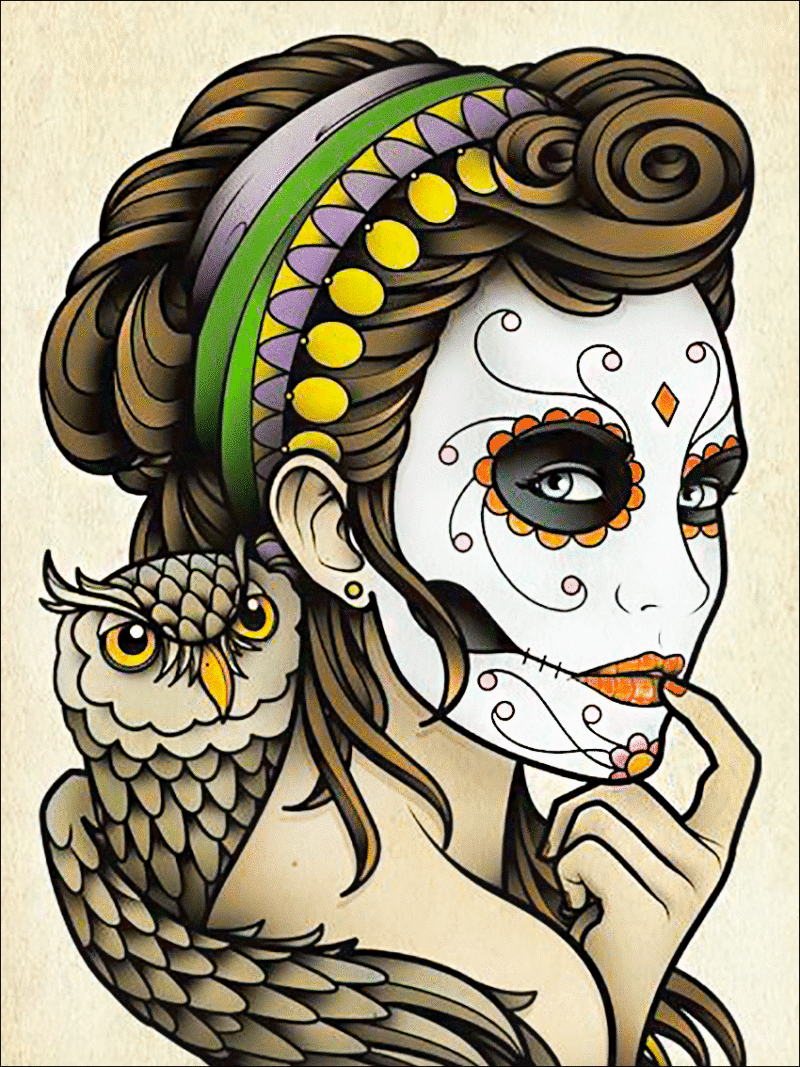 halloween mädchen ii. (mg 584) gobelin stickbild stickpackung