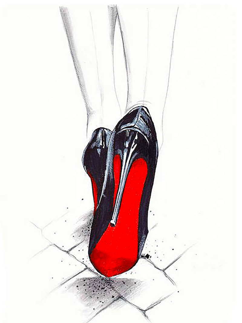 high heels (mg 589) gobelin stickbild stickpackung