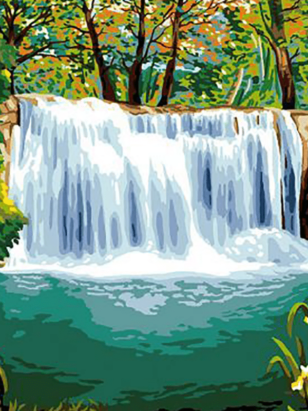 wasserfall (mg 613) gobelin stickbild stickpackung