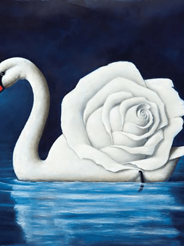 schwan auf dem see (mg 616) gobelin stickbild stickpackung