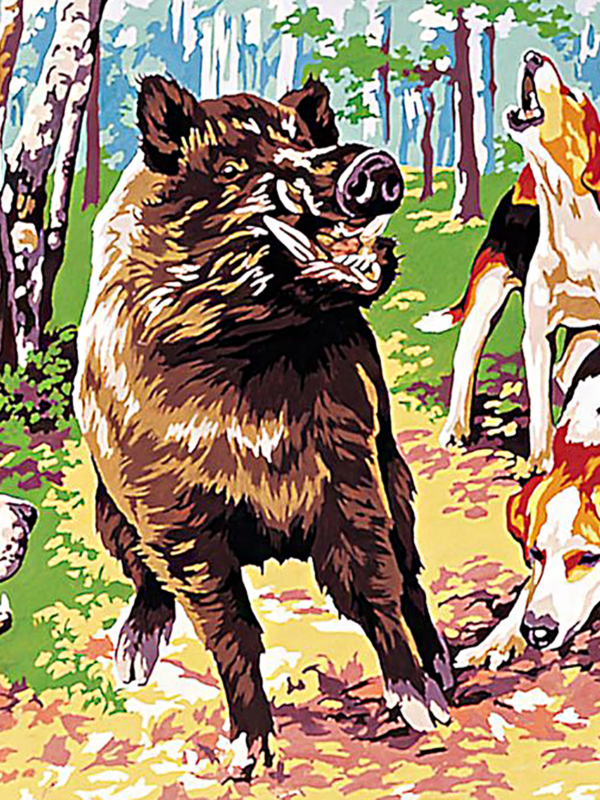 eber (mg 634) gobelin stickbild stickpackung