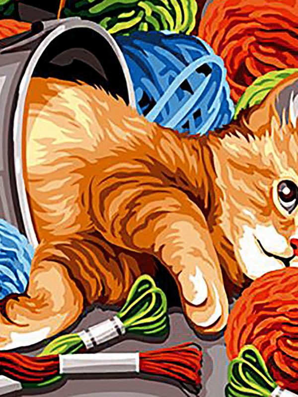 katze mit garne (mg 643) gobelin stickbild stickpackung