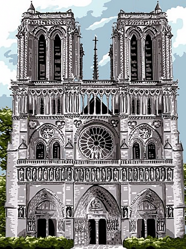 notre dame (mg 645) gobelin stickbild stickpackung