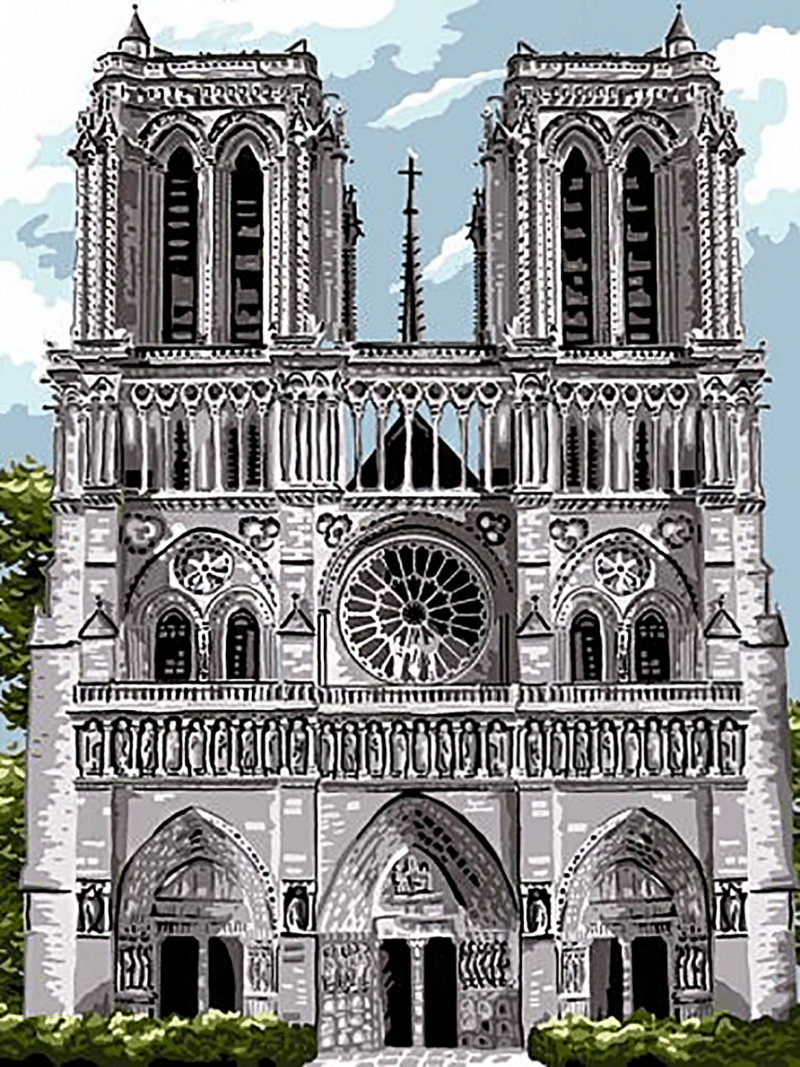notre dame (mg 645) gobelin stickbild stickpackung