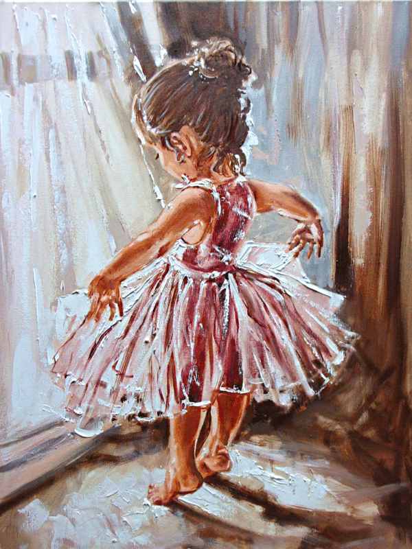kleine ballerina (mg 669) gobelin stickbild stickpackung
