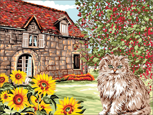 jahreszeiten serie sommer (mg 678) gobelin stickbild stickpackung