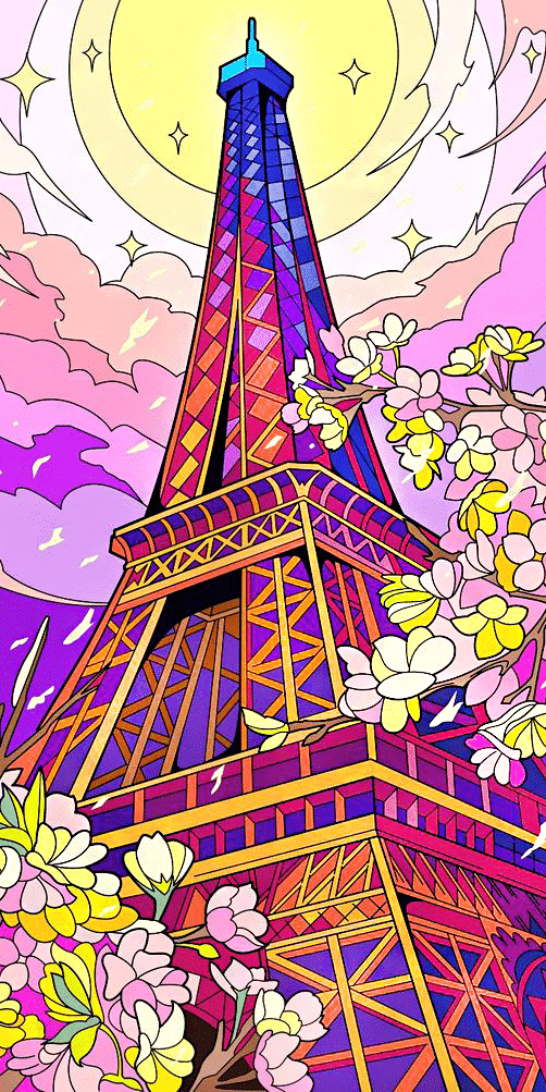 eiffelturm, paris (mg 681) gobelin stickbild stickpackung