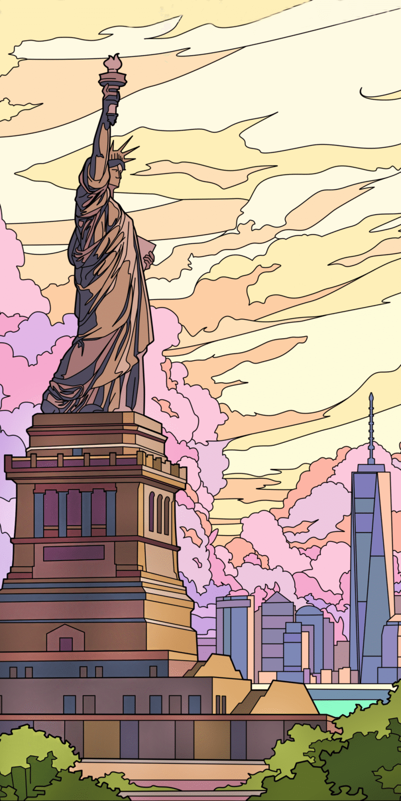 freiheitsstatue, new york (mg 682) gobelin stickbild stickpackung