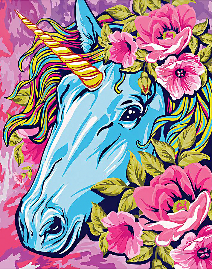 einhorn (mg 712) gobelin stickbild stickpackung