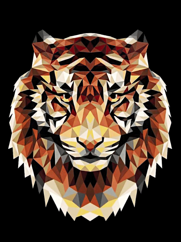 tiger mosaik (mg 715) gobelin stickbild stickpackung