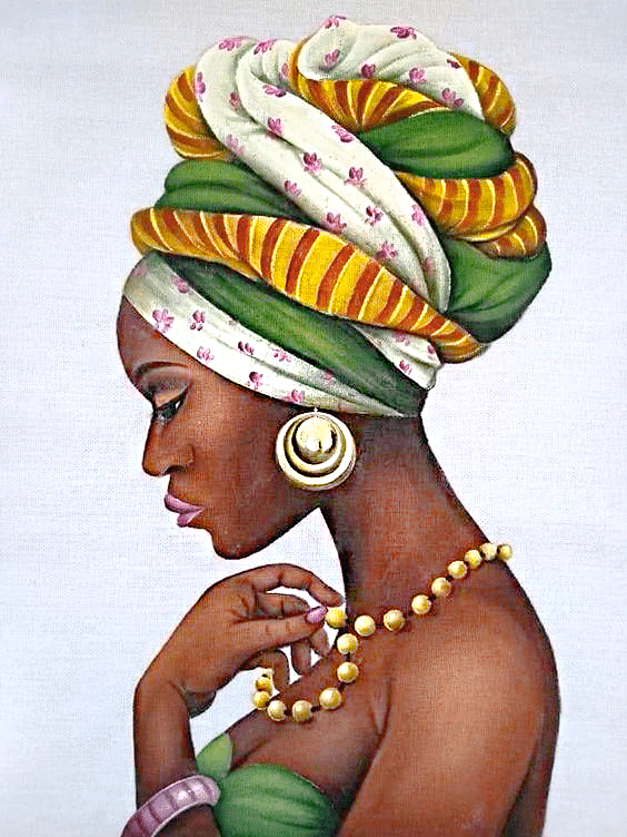 afrikanische frau (mg 742) gobelin stickbild stickpackung