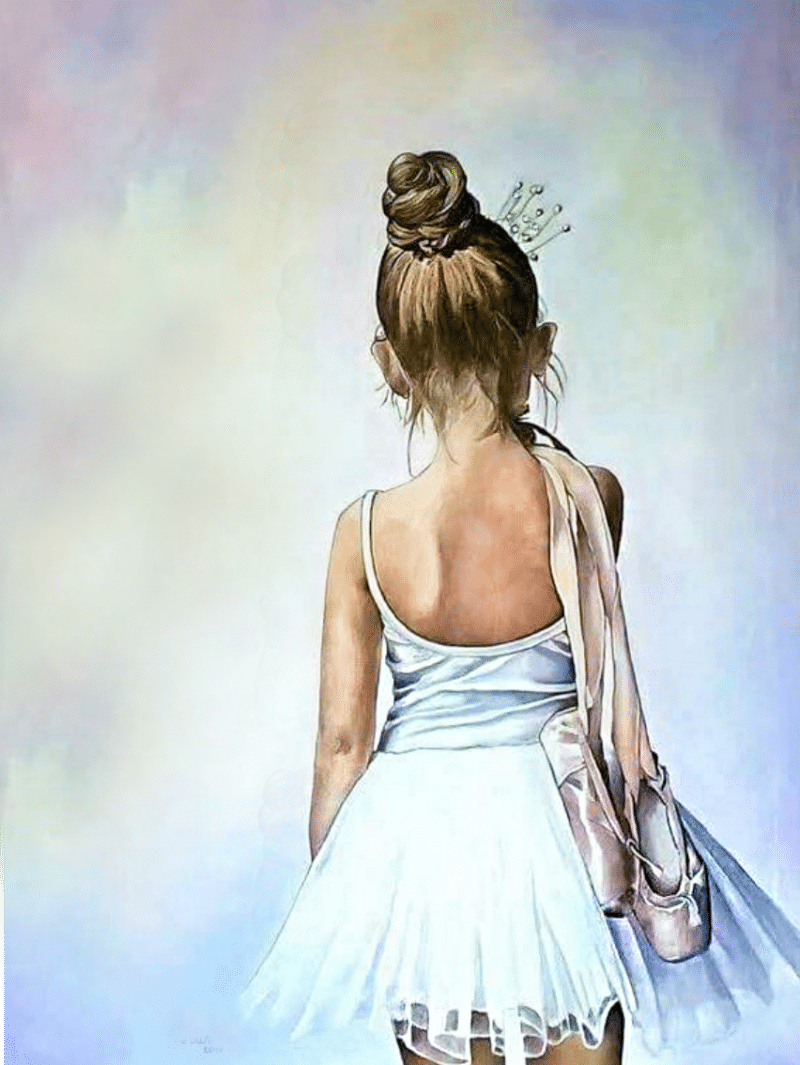 kleine ballerina ii. (mg 779) gobelin stickbild stickpackung