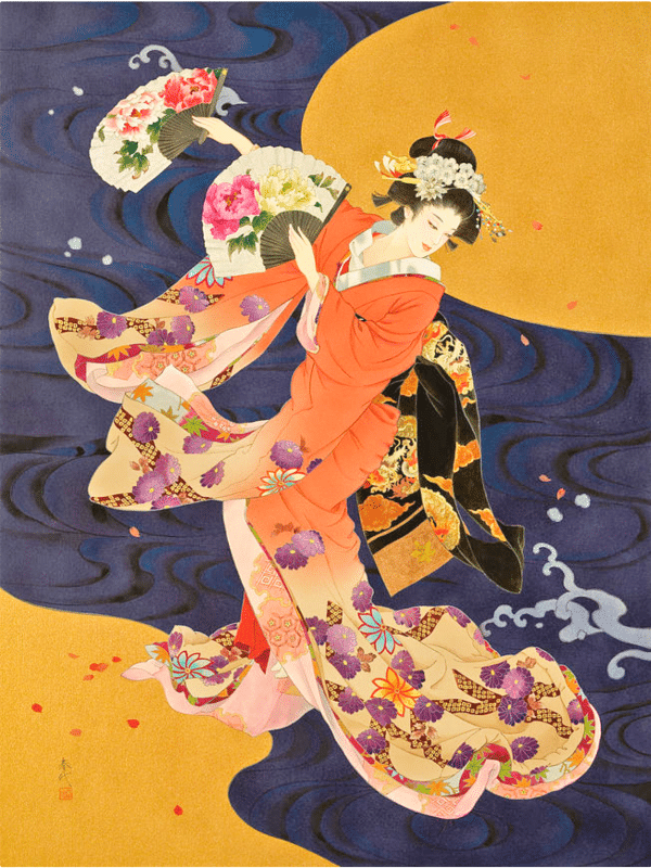 geisha tanzen (mg 798) gobelin stickbild stickpackung