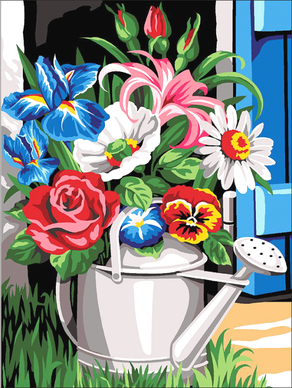 blumen aus dem garten (mg 805) gobelin stickbild stickpackung