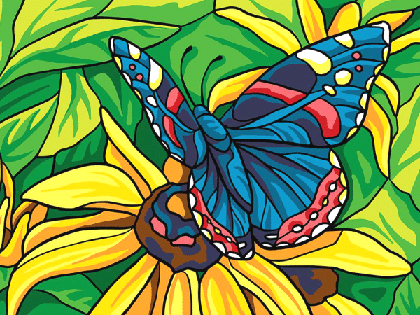 schmetterling (mg 810) gobelin stickbild stickpackung
