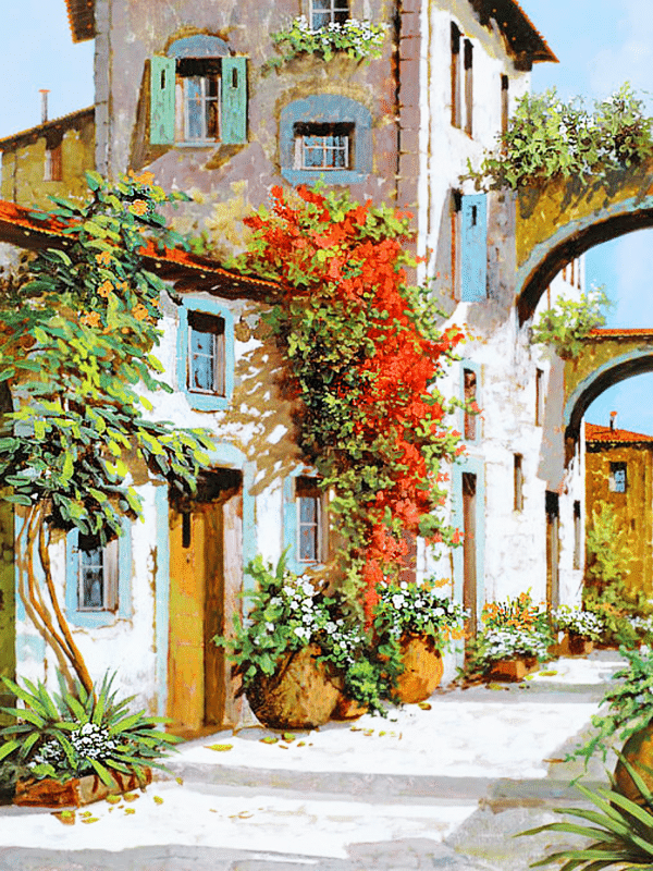 mediterrane straße iv. (mg 824) gobelin stickbild stickpackung
