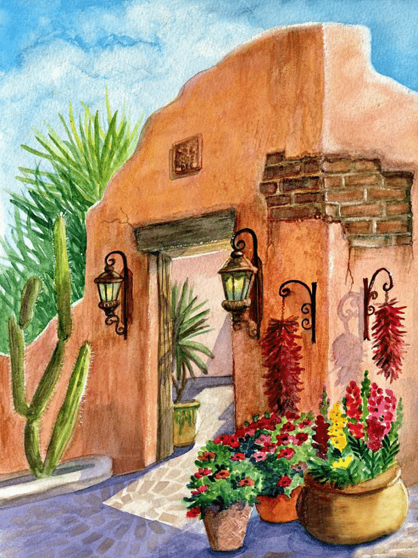 mediterrane ruinen (mg 900) gobelin stickbild stickpackung