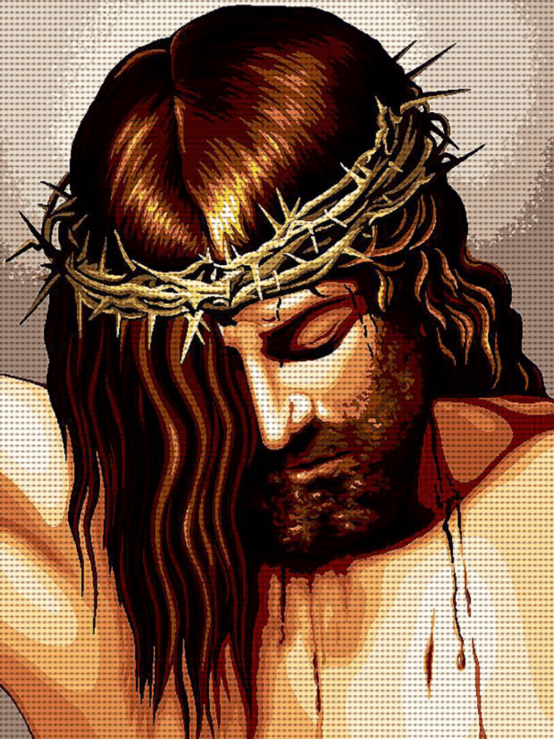 jesus (mg 932) gobelin stickbild stickpackung