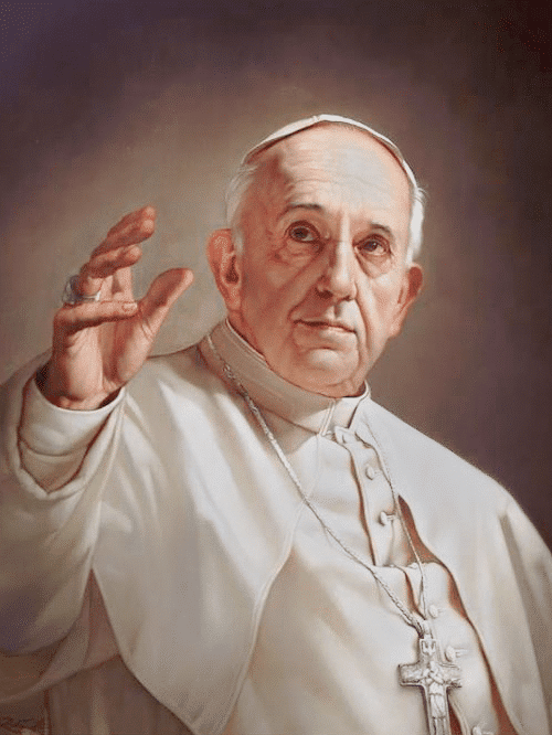 der segen von papst i. franziskus (mg 937) gobelin stickbild stickpackung