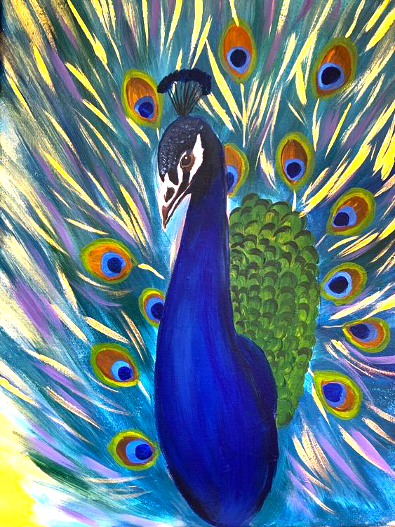 pfau (mg 940) gobelin stickbild stickpackung