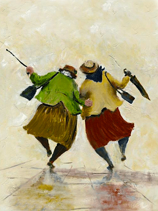 freundinnen (mg 975) gobelin stickbild stickpackung