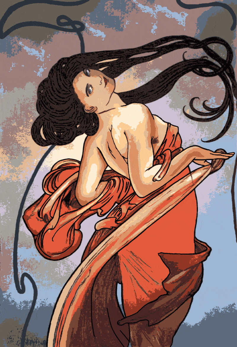 alphonse mucha (mu 001) gobelin stickbild stickpackung