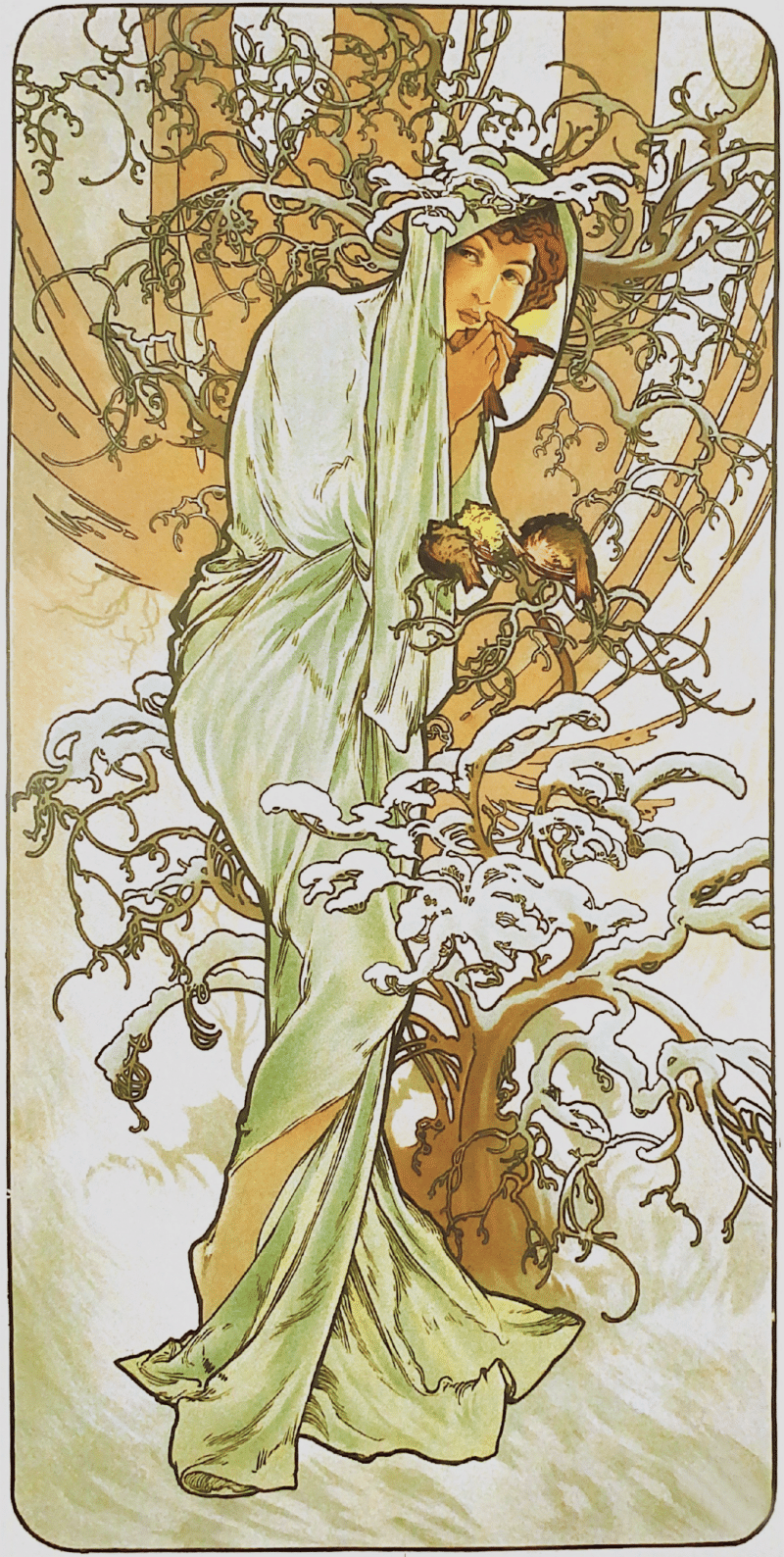 alphonse mucha (mu 025) gobelin stickbild stickpackung