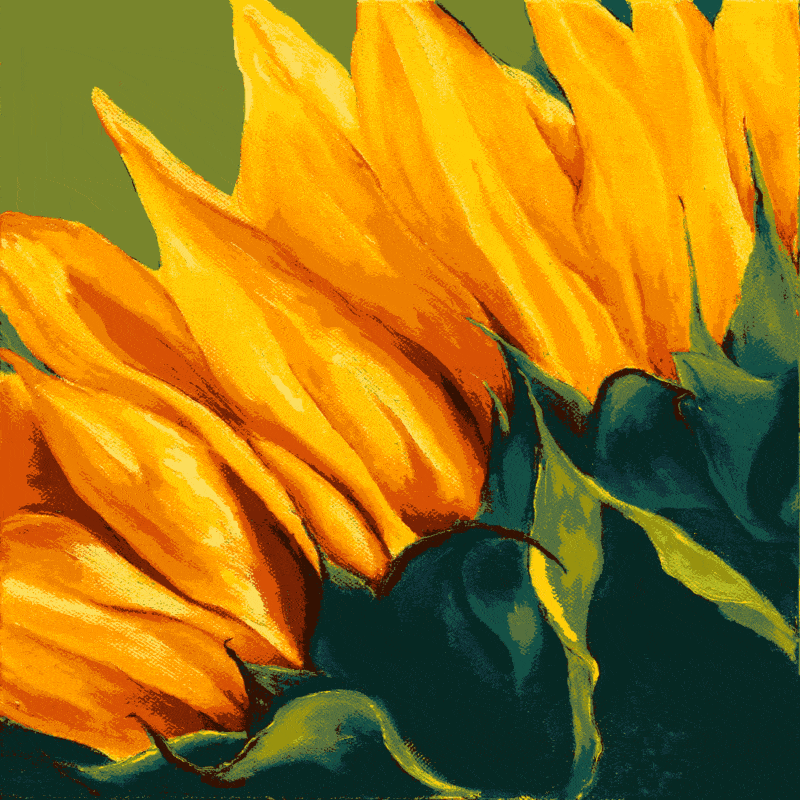 sonnenblumenblütenblätter (vi 008) gobelin stickbild stickpackung
