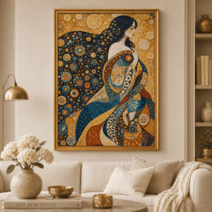 klimt inspiriertes kunstwerk ii. (mg 1109) gobelin stickbild stickpackung (másolat)