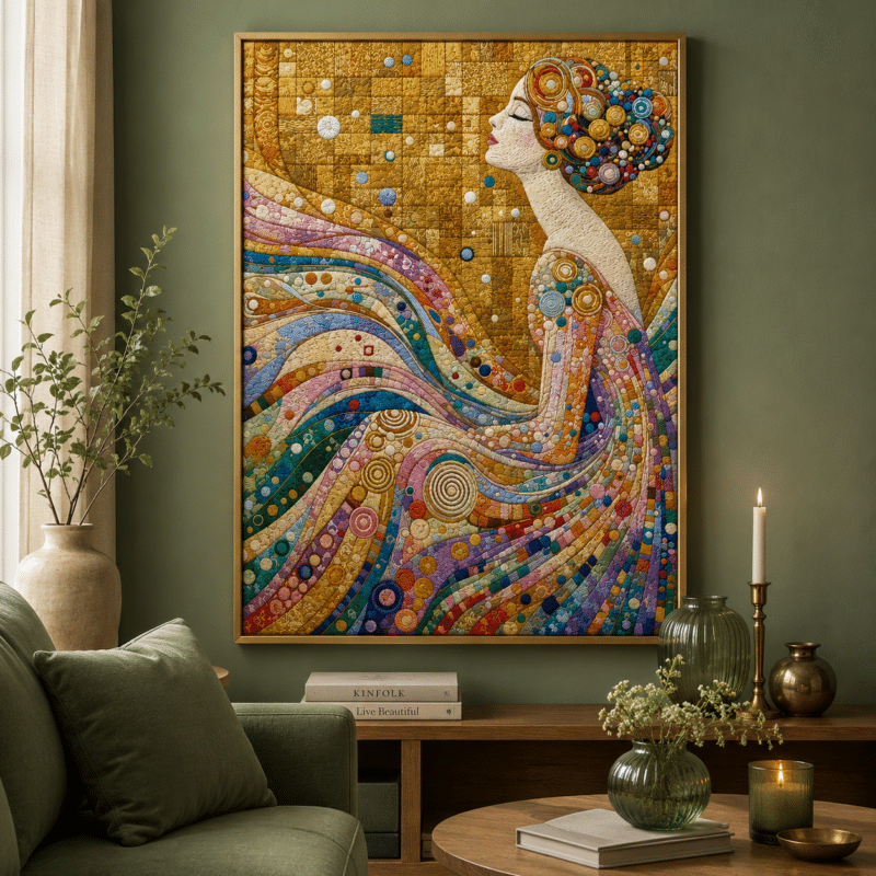klimt inspiriertes kunstwerk ii. (mg 1109) gobelin stickbild stickpackung (másolat)