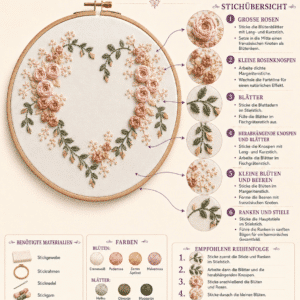 rose (mgh 041) kreuzstich set (másolat)