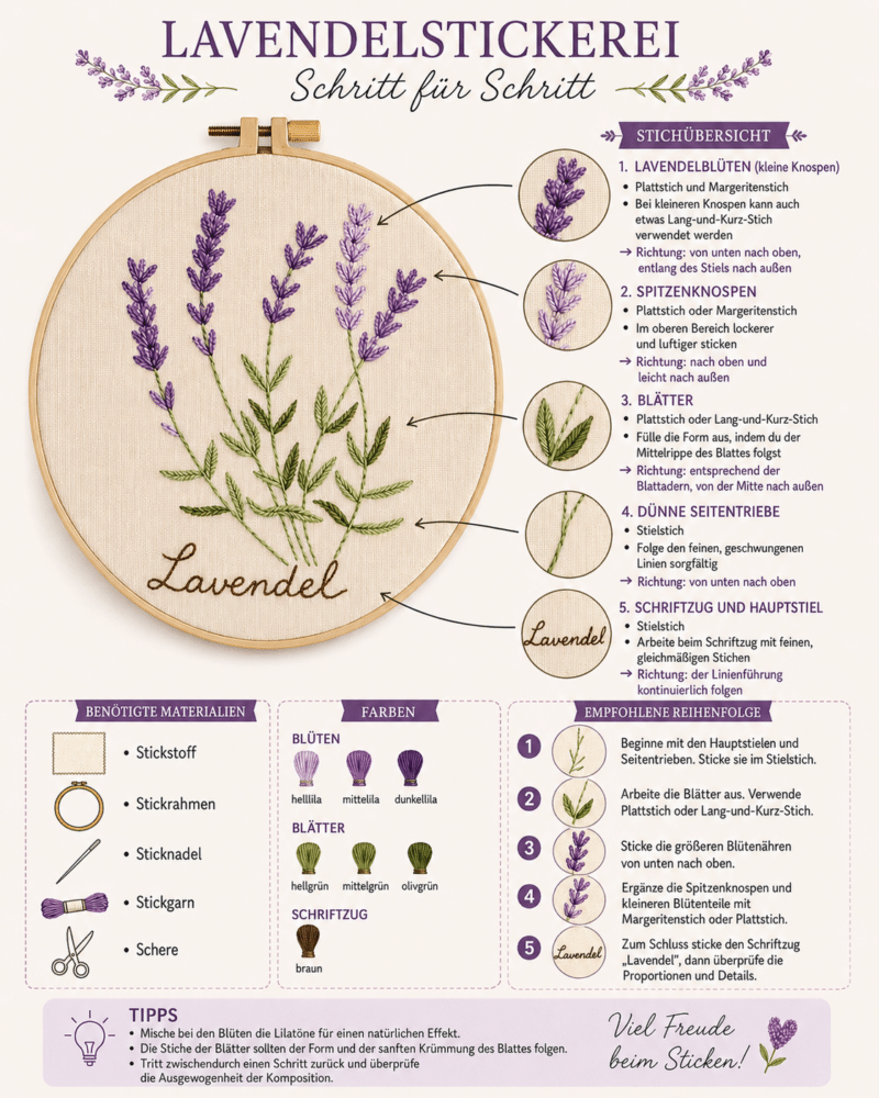 lavendel (mgh 039) kreuzstich set