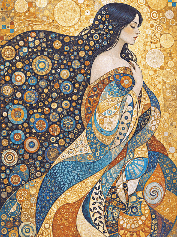 klimt inspiriertes kunstwerk iii. (mg 1161)