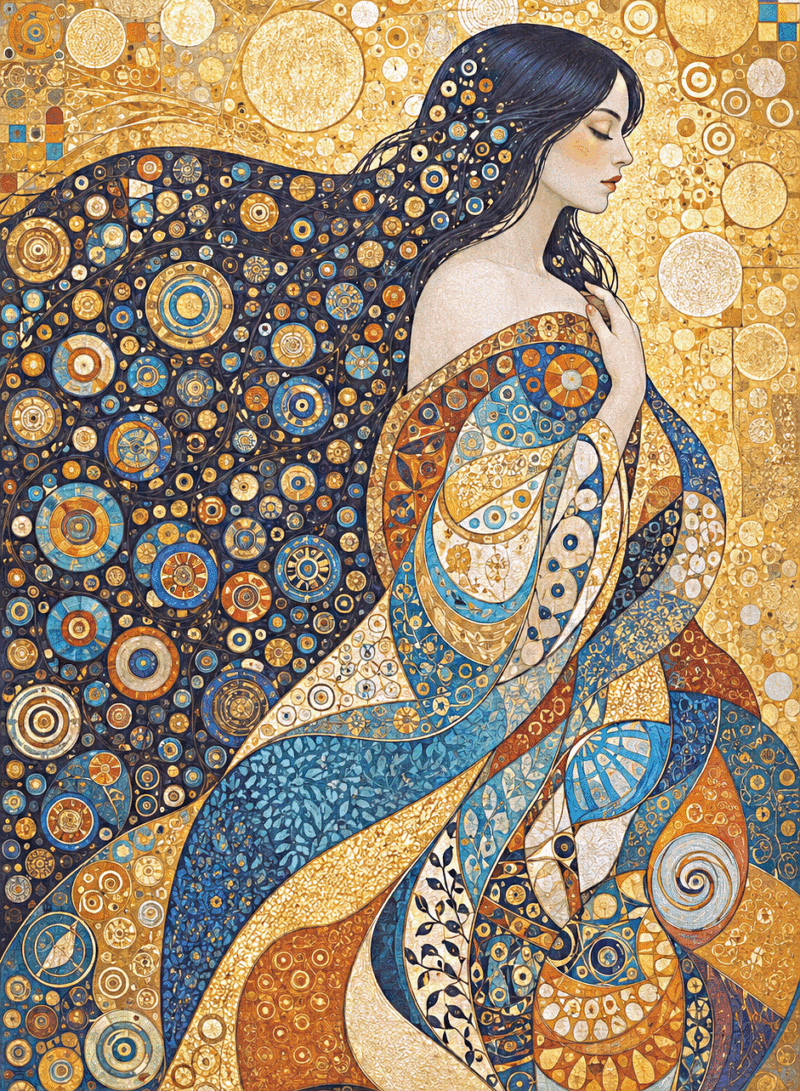 klimt inspiriertes kunstwerk iii. (mg 1161)