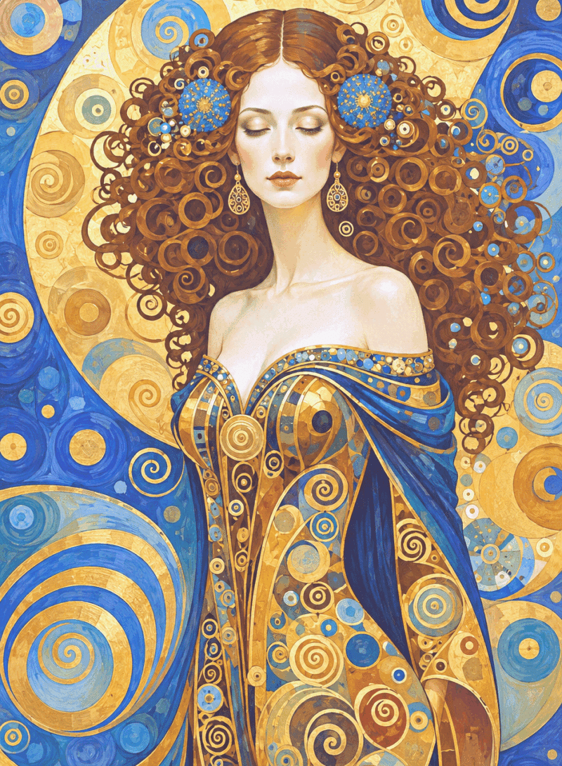 klimt inspiriertes kunstwerk iii. (mg 1161)
