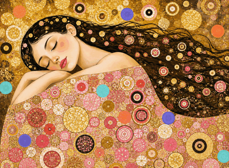 klimt inspiriertes kunstwerk iii. (mg 1161)