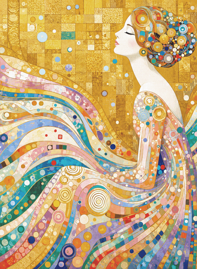 klimt inspiriertes kunstwerk iii. (mg 1161)