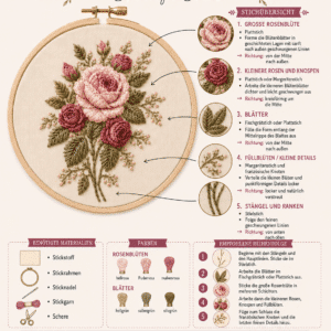 rose (mgh 041) kreuzstich set