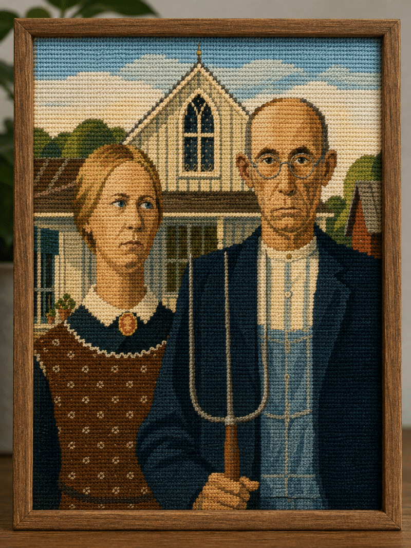 grant wood – american gothic átdolgozás (mg 1235)