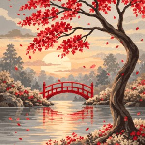 japanisches motiv (mg 146) gobelin stickbild stickpackung