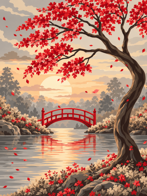 japanisches motiv (mg 146) gobelin stickbild stickpackung