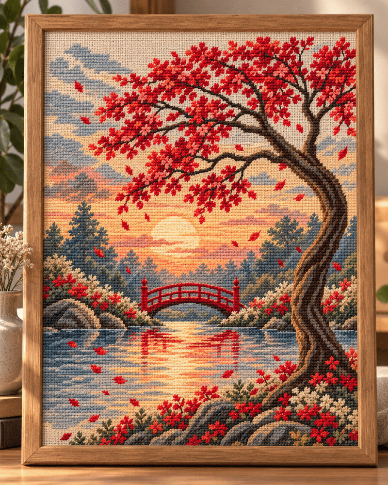 japanisches motiv (mg 146) gobelin stickbild stickpackung