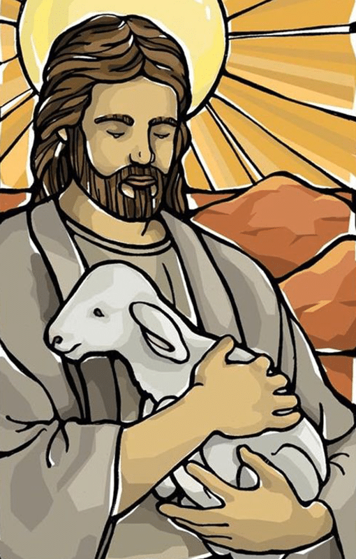 jesus mit lamm (mg 444)