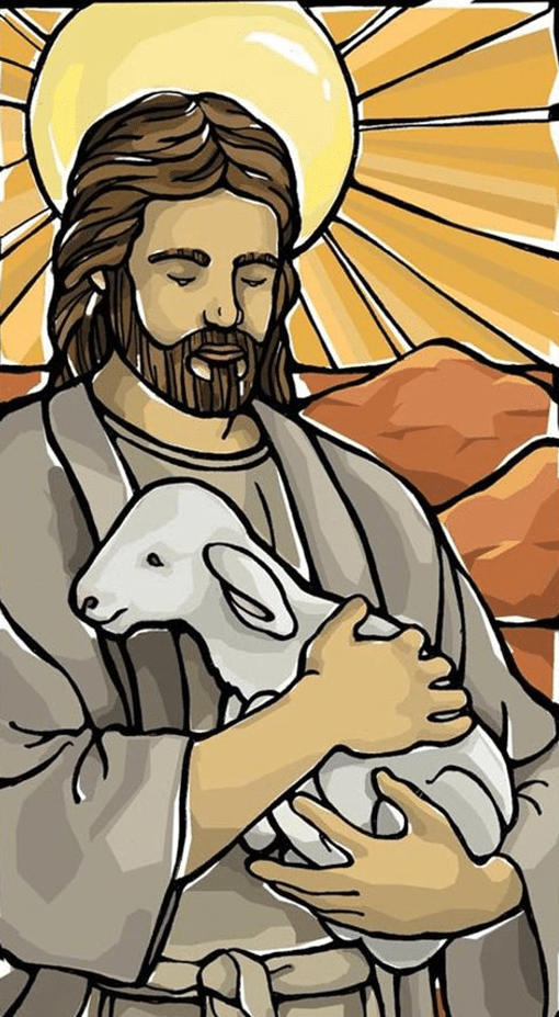 jesus mit lamm (mg 444)