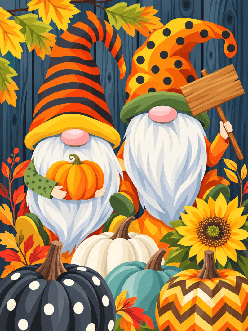 gartenzwerge im herbst (mg 648)